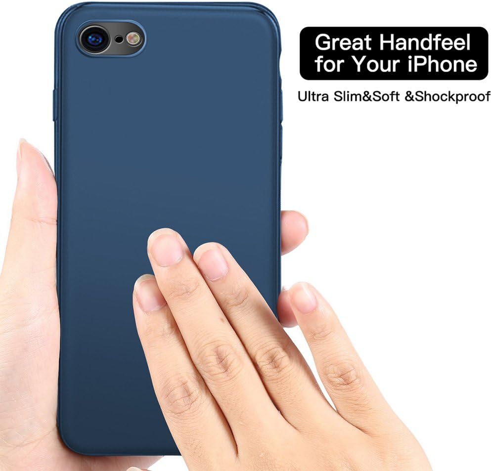 OFOCASE Case for iPhone 7 Plus/8 Plus, Magnetic Phone Case for Magnet Car Phone Holder with Invisible Built-in Metal Plate, Soft TPU Shockproof Cover for iPhone 7/8 Plus[Blue]