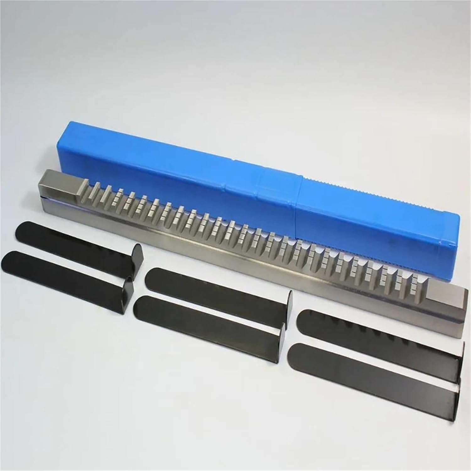 Keyway Cutting Tool 7/8 F HSS Push-Type Keyway Broach with Shims Push Knife Cutting Tools for CNC Cutting Machine Too(1"F)