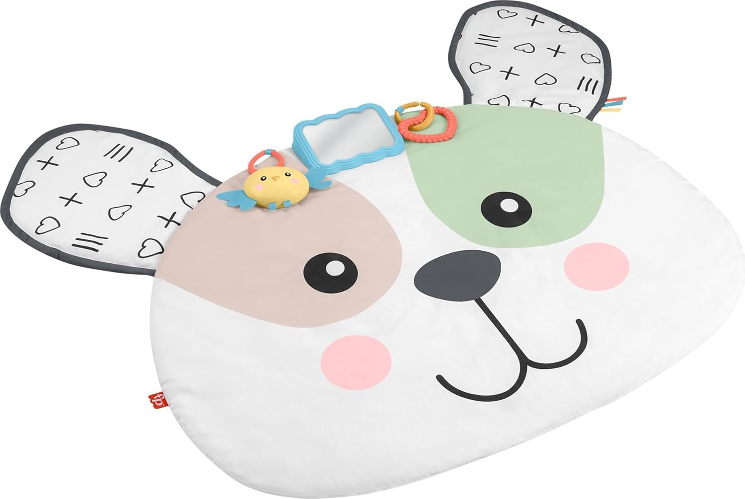 Fisher-Price Baby Tummy Time Toy, Puppy Perfection Giant Play Mat with Sensory Development Activities for Newborns 0+ Months (Amazon Exclusive)