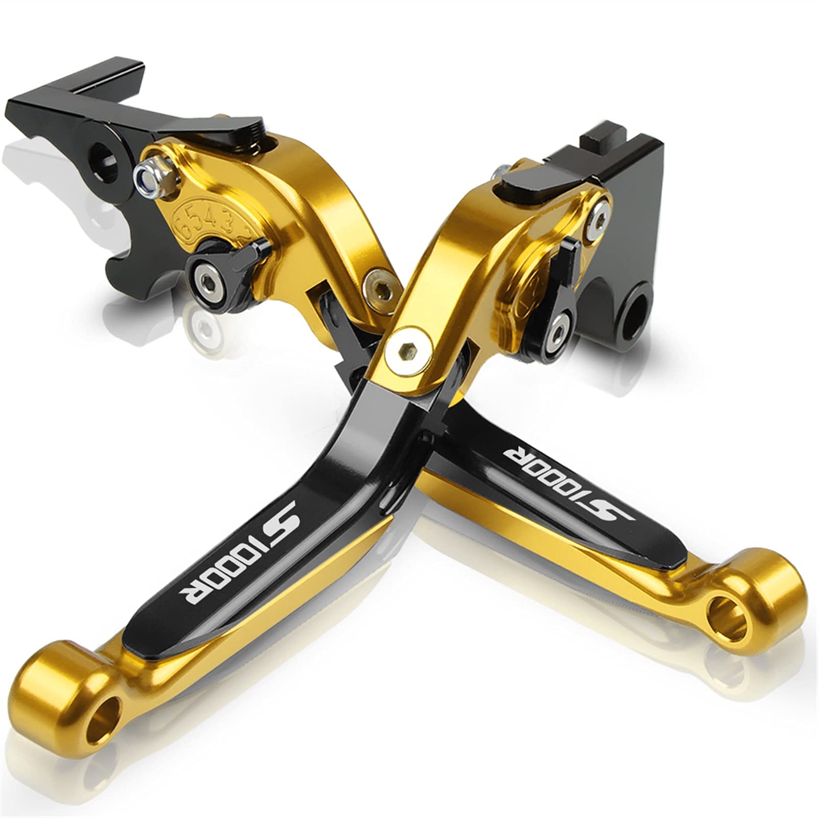 Brake Lever for BMW S1000R (w and W/o CC) S 1000 R 2015 2016 Motorcycle Parts Clutch Brake Lever Extendable Adjustable Handle Grip (Color : 17)