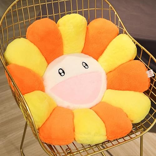 Juguete de peluche colorido, juguete de peluche de girasol, cara sonriente, juguete de peluche de girasol, almohada para el hogar, dormitorio,