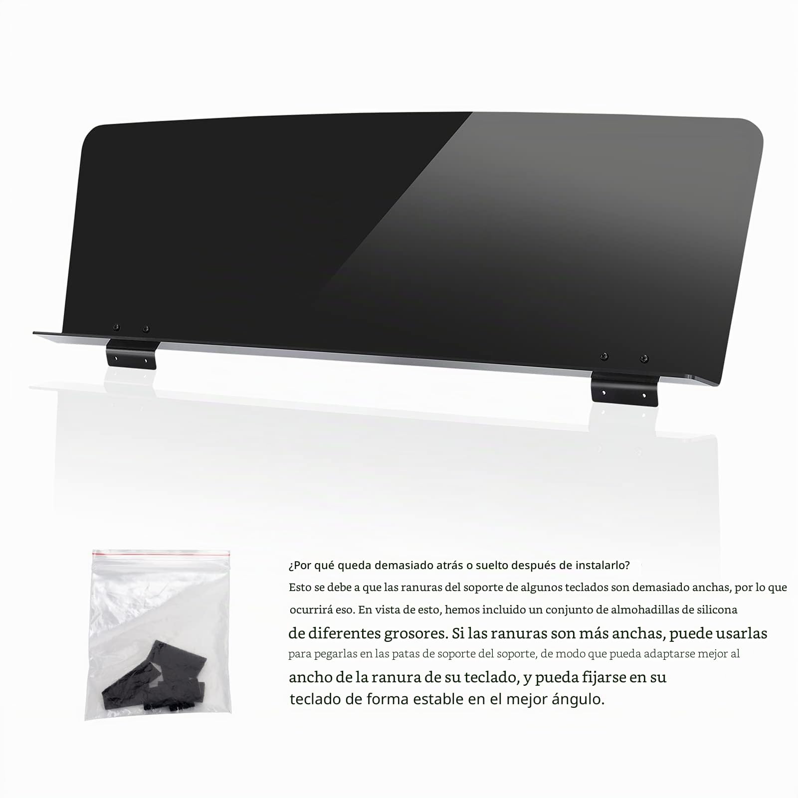 Soporte para partituras compatible con Casio, Roland, Yamaha P35-128 KB/PSR/PSR-E/PSR-S/YPT/EW/NP/KBP/DGX Series Teclado digital electrónico piano (negro)