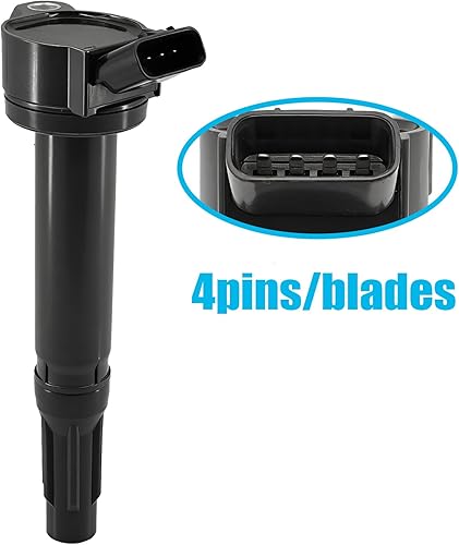 Miniatura 4 de Paquete de 6 bobinas de encendido UF487 90919-A2002 y bujías de iridio para Toyota Highlander, Sienna, 4Runner, Avalon, Tundra, Camry, Venza, RAV4,