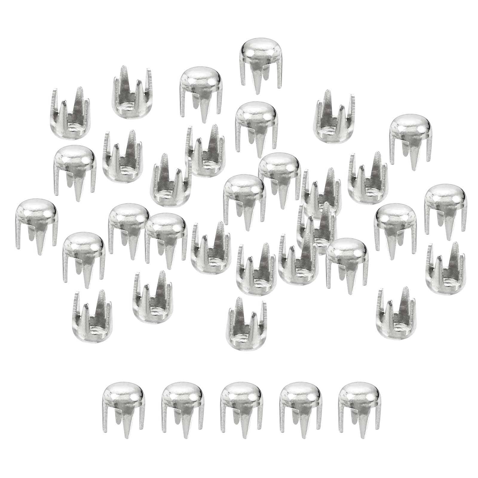 QUARKZMAN 160 stuks ronde koepelklinknagels goud, 3 mm punk klinknagels