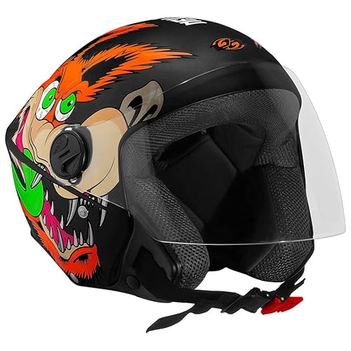 Capacete Aberto New Liberty Three Coyote 56 Preto