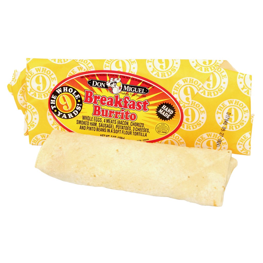 Don Miguel, Whole 9 Yards Breakfast Burrito, 7 oz., (12
