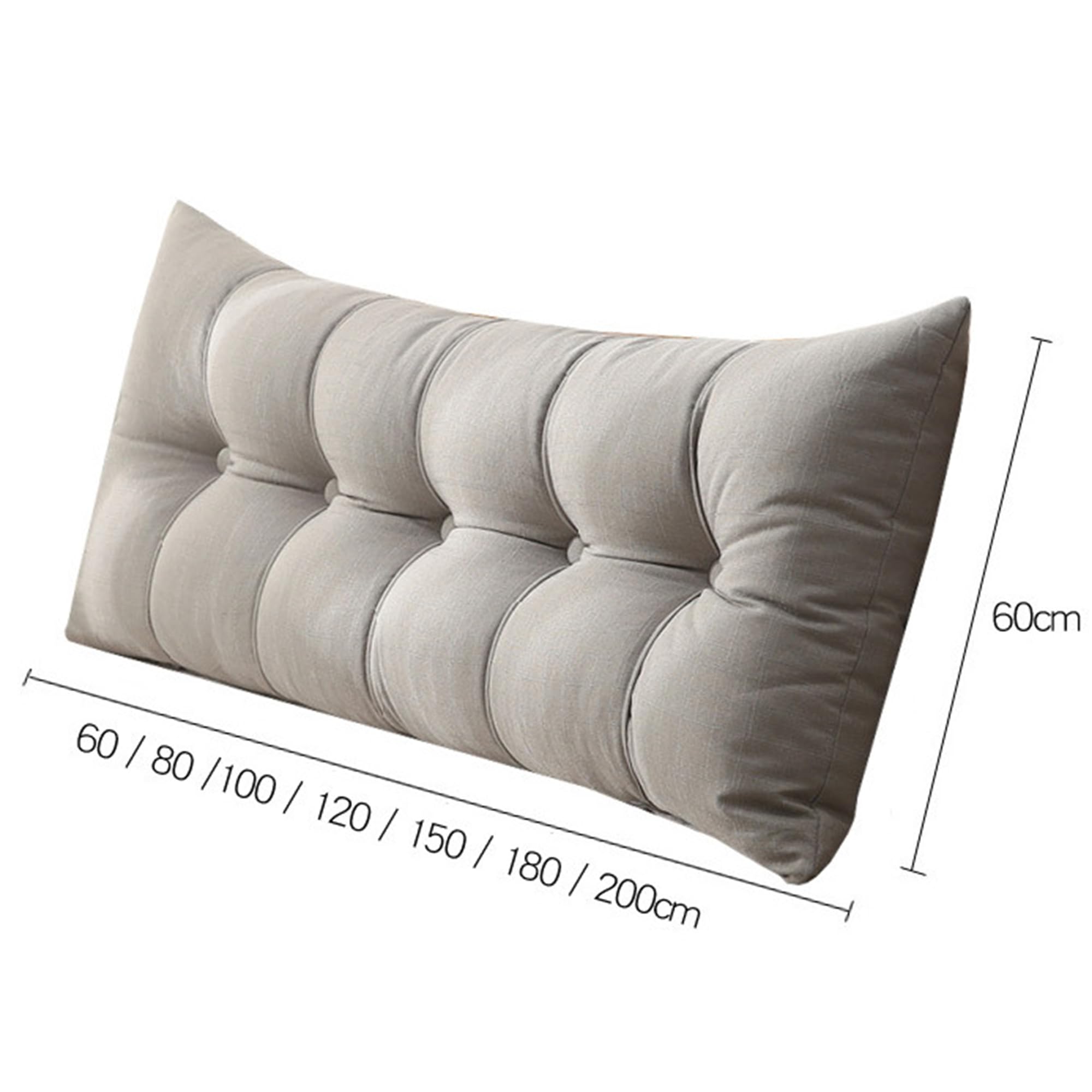 Cojines grandes para cabecero de dormitorio, almohadas de apoyo lumbar, almohadas de apoyo lumbar, cojines de lectura, cojín de posicionamiento con funda extraíble (100 x 60 x 20 cm, morado)