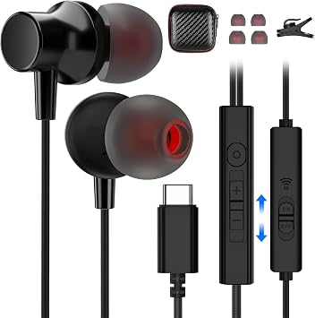 USB C Headphones for Samsung Z Flip 3 