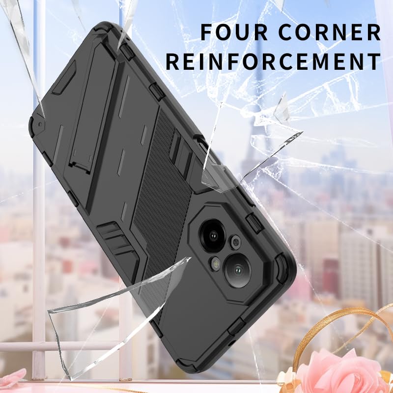 WOKEZ 360° Skyddsfodral för Realme C65 - Röd Stötsäker Design