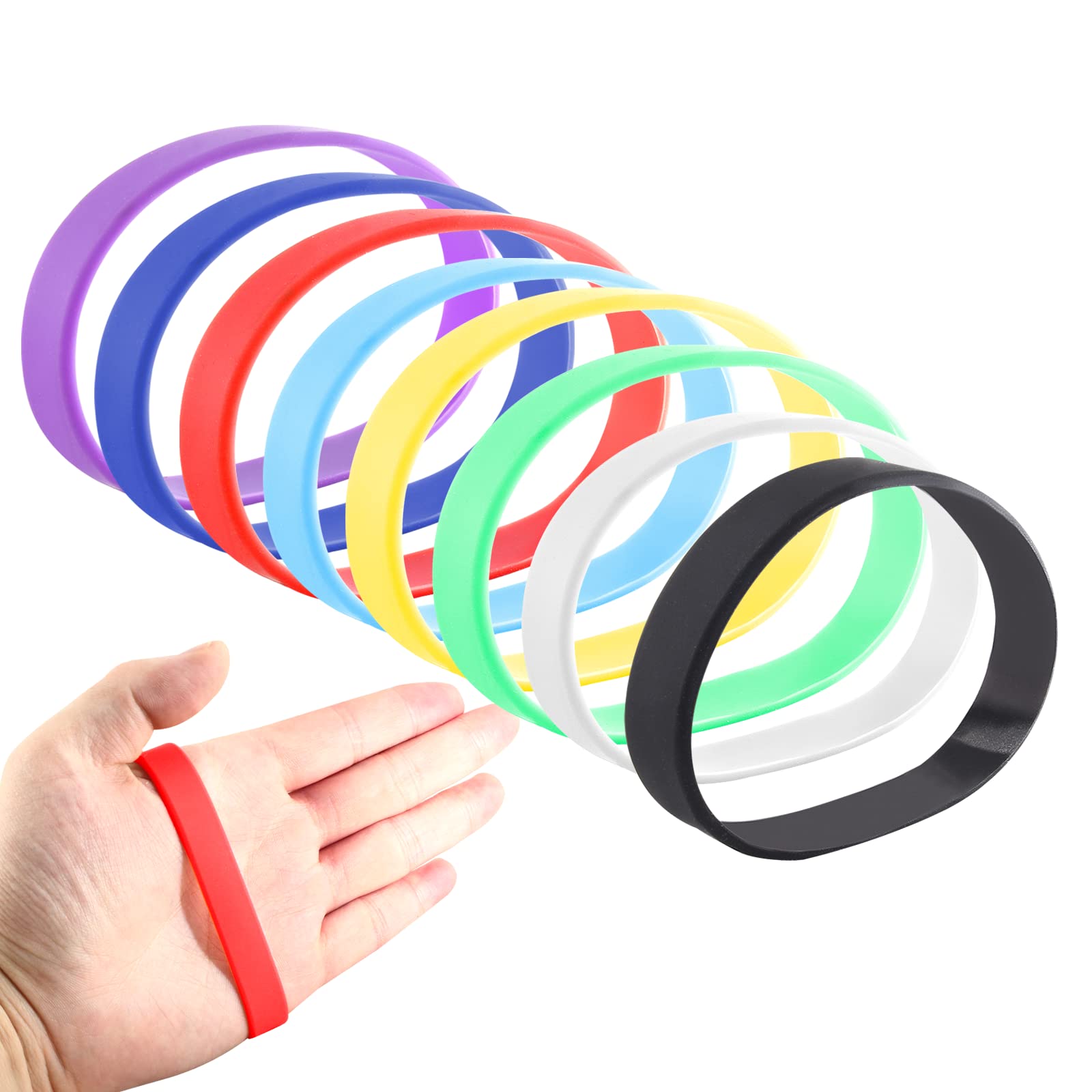 ロックバンド ラバーバンド Amazon | Rierdge 36個 4インチ アソートカラー ラバーバンド