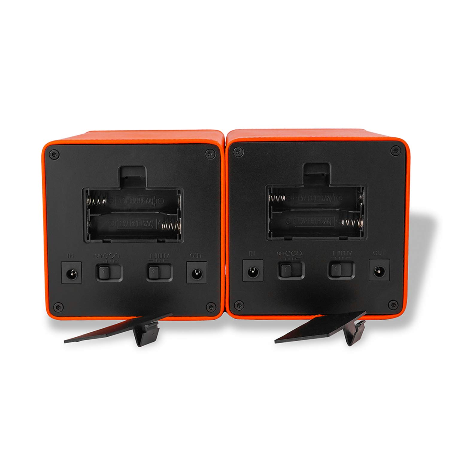 MOZSLY Remontoir pour Montres automatiques avec Moteur Silencieux 12 Modes de Rotation Cuir Orange