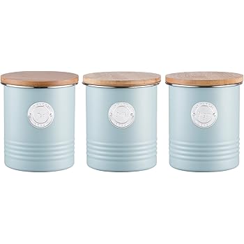 tea coffee and sugar canisters next