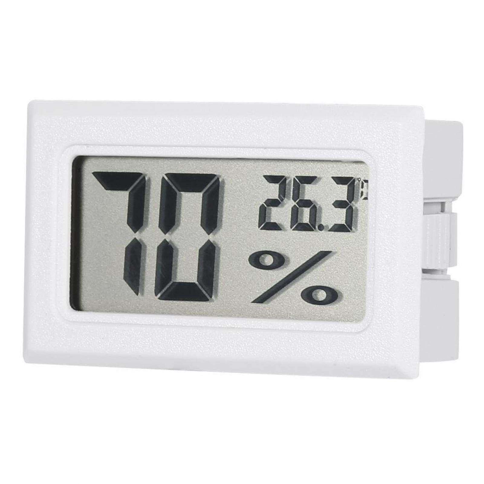 SONK Black/White, Humidity Thermometer, Digital Hygrometer, with a Large LCD Screen, Stable for Incubators for Home(white)