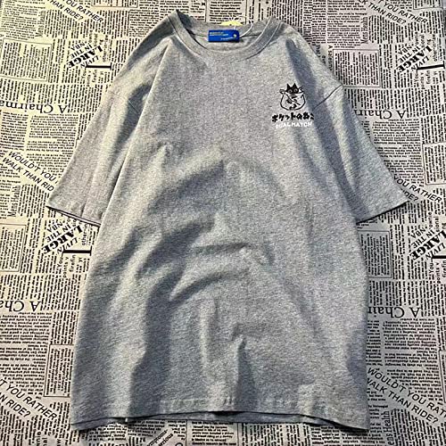 Gothic Oversized Printed T-Shirt Harajuku Street Trend Men and Women's Personality Loose Print Punk Short Sleeve2