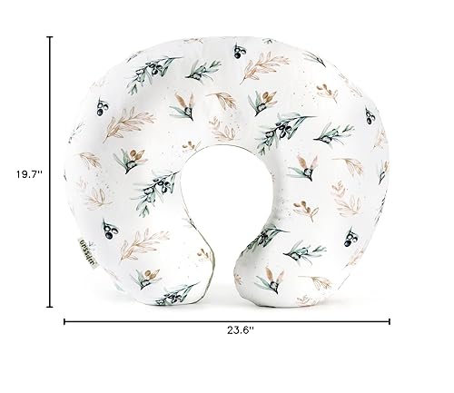 Miniatura 8 de GRSSDER Funda de almohada de lactancia elástica Minky extraíble para almohadas de lactancia materna, funda ultra suave y cómoda para bebés niños y