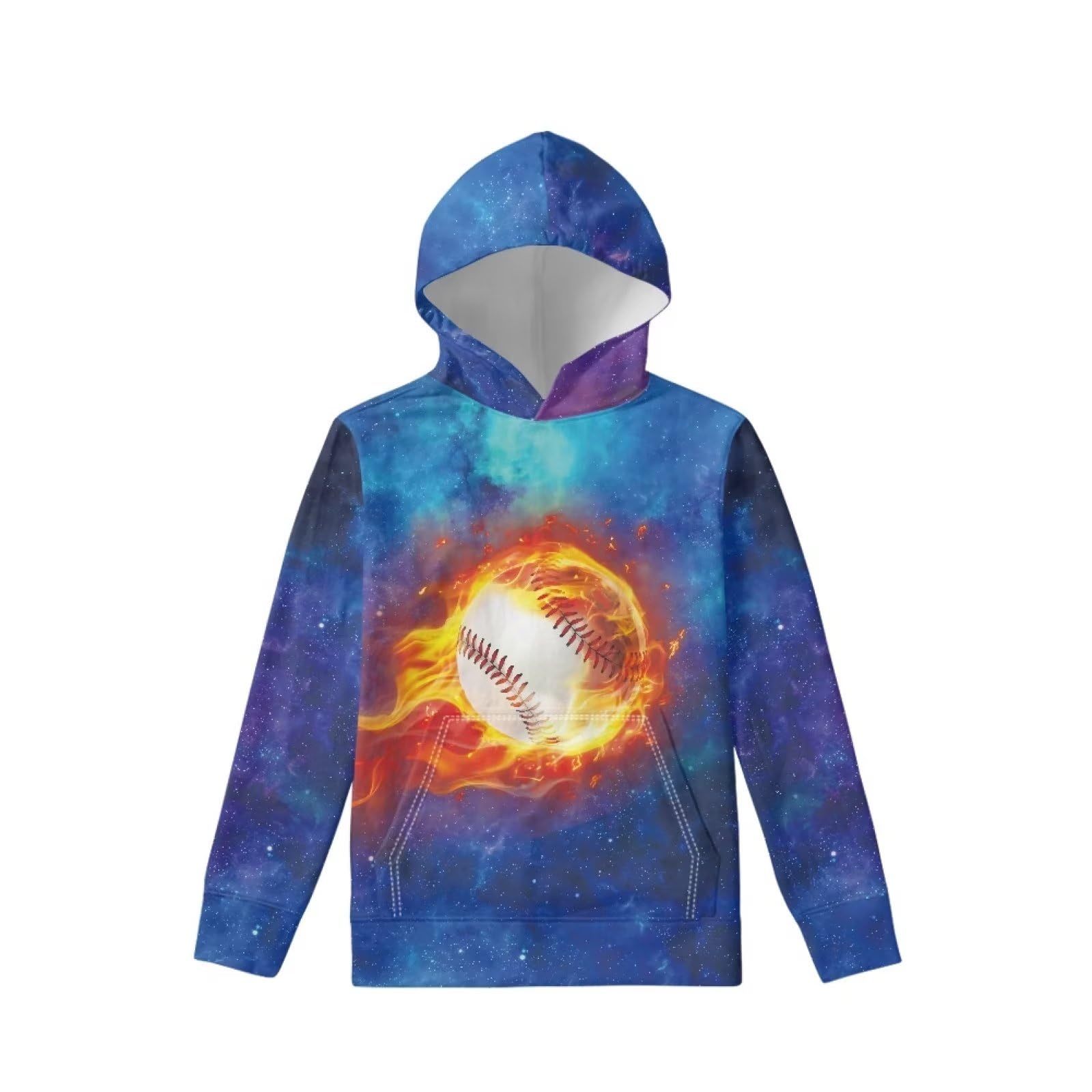 Coloranimal Girls Boys Sports Casual Long Sleeve Sweatshirts Hoodies with Front Pocket Sweater Tops Age 6-16year