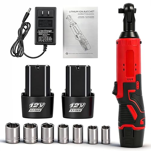Electric Ratchet Wrench, 12V Cordless 3/8 Inch Ratchet
