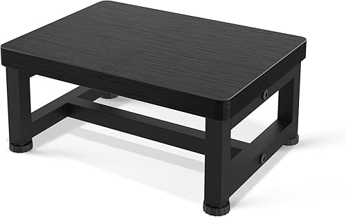 Taburetes para adultos y niños, taburetes de madera antideslizantes resistentes con capacidad de 500 libras para dormitorio, cocina, baño, escalones