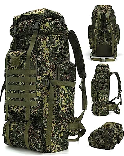 King'sGuard 70L Camping Hiking Backpack Tactical Backpack Military Molle Rucksack Backpack for Outdoor - Detailed View
