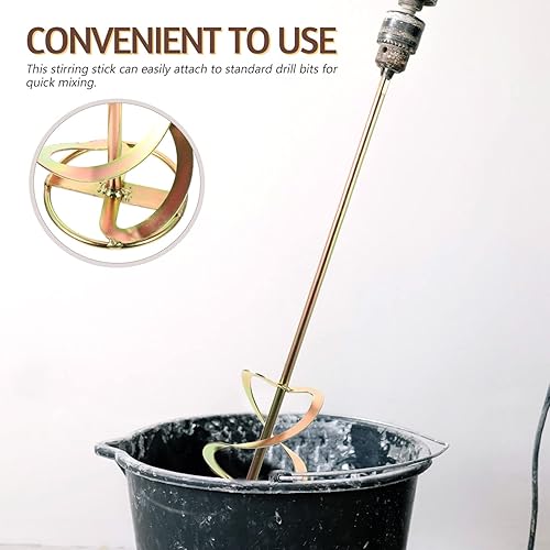 Miniatura 2 de DOITOOL Herramientas de hormigón, accesorio mezclador de taladro eléctrico, mezclador de barro de pintura de metal, pintura resistente, mezclador de