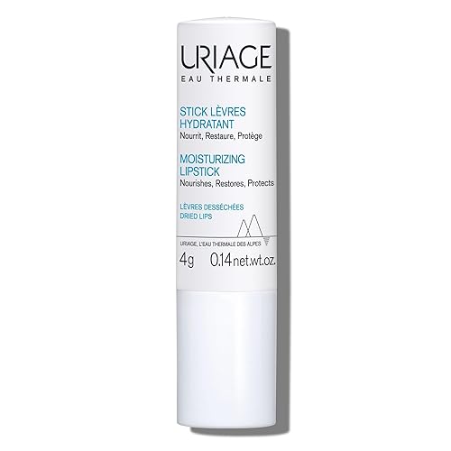 Uriage Eau Thermale - Bálsamo labial con ácido hylurónico + manteca de karité + vitamina C, bálsamo labial hidratante ultrasuave para labios secos y