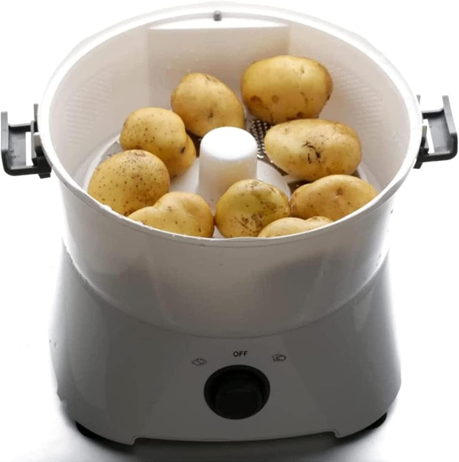 Pelapatate Automatico, Pelapatate Elettrico, Pelapatate Multifunzione per Verdure, Pelapatate Completamente Automatico, Operazione One-Touch, per Cucina Domestica Ristorante