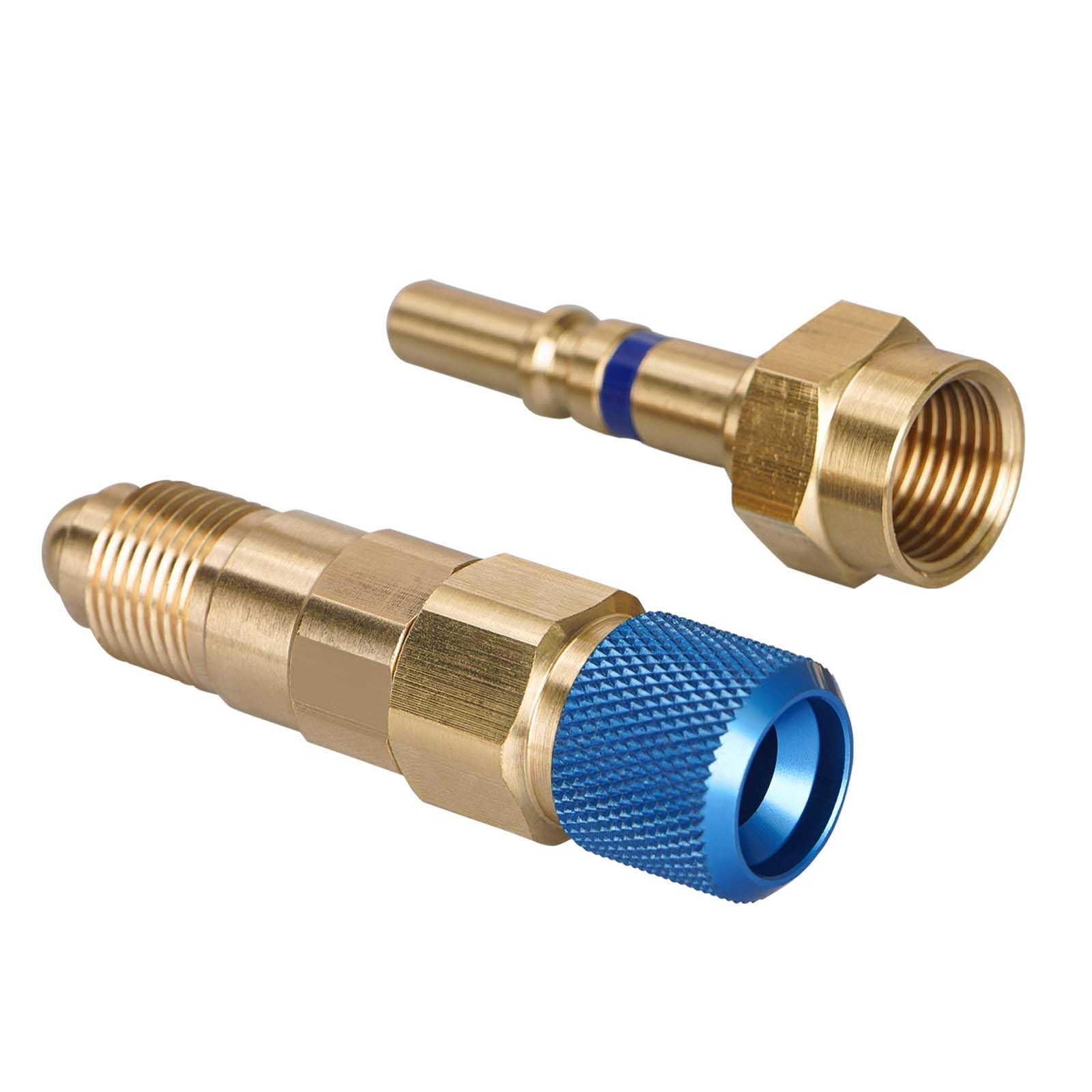 QDB33 Argon Hose Quick Connect Fittings - Gold Brass Inert Gas Regulator Connectors-494492