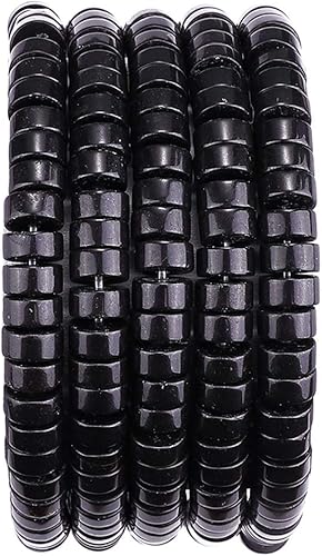 Miniatura 13 de Cuentas espaciadoras de jaspe marrón natural, cuentas sueltas de disco Rondelle, cuentas sueltas para hacer joyas, 0.157 in x 0.079 in, 15.0 in