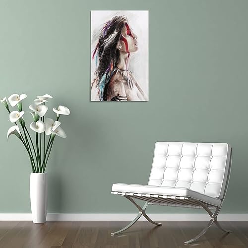 Miniatura 5 de Lienzo decorativo de anime Art A Taino Indian Warrior para decoración de pared, póster de pintura en lienzo, pósteres e impresiones artísticas de