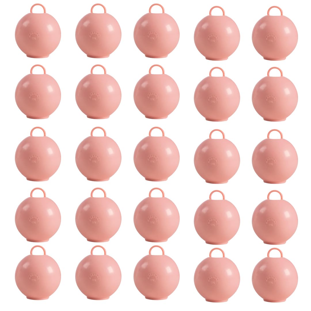 Baby Pink Round Bubble Balloon Weight 75g - Pack of 25 — image 1