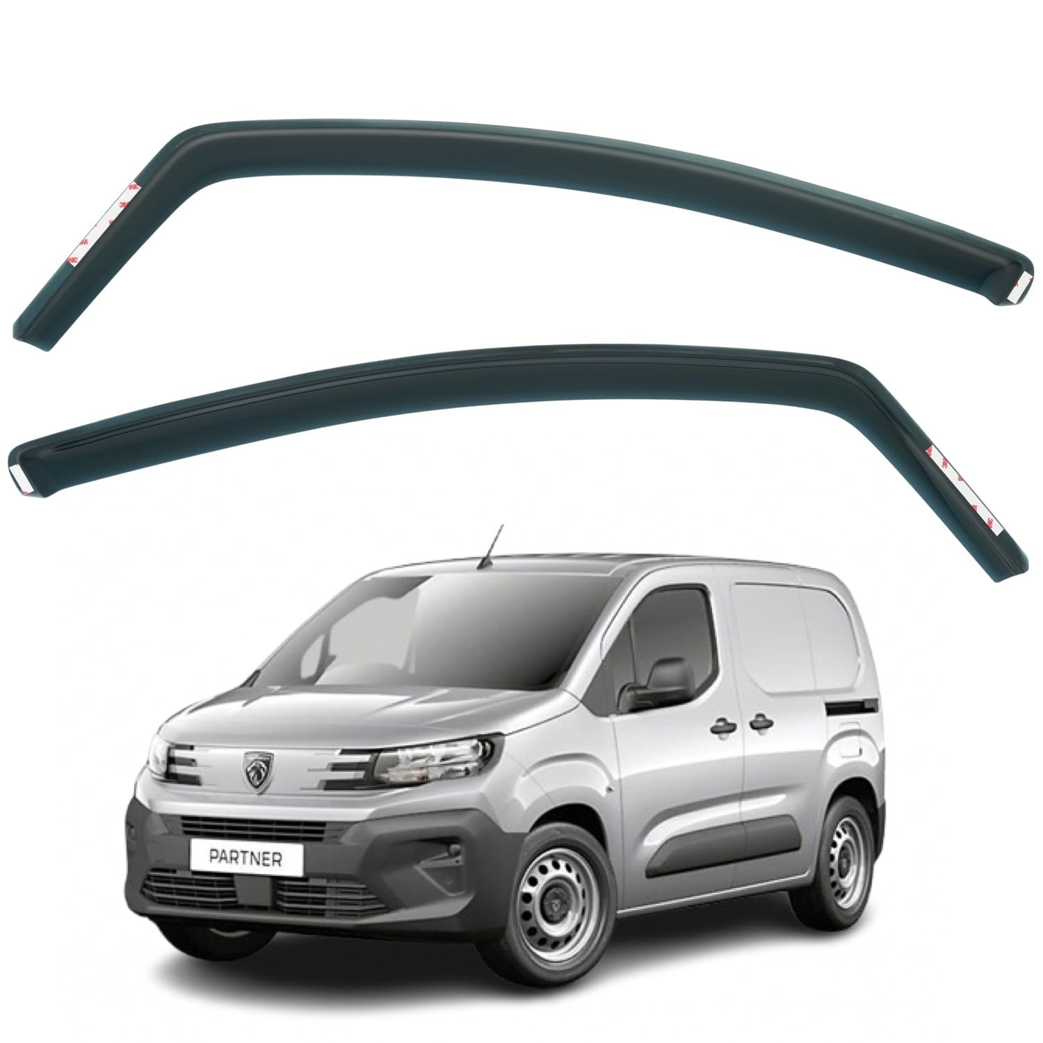 Déflecteurs De Fenêtre Auto Déflecteurs D'aération HEKO Pour CITROËN BERLINGO 2018 Et Plus - Lot De 2 Pièces Deflecteur Vitre Voiture