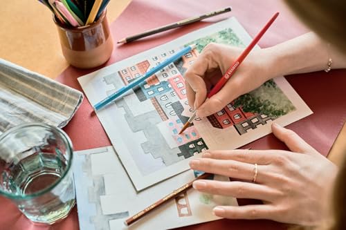 Image of STABILO Aquacolor Aquarellable Colouring Pencil - Wallet of 12, Assorted Colours, 1612-6