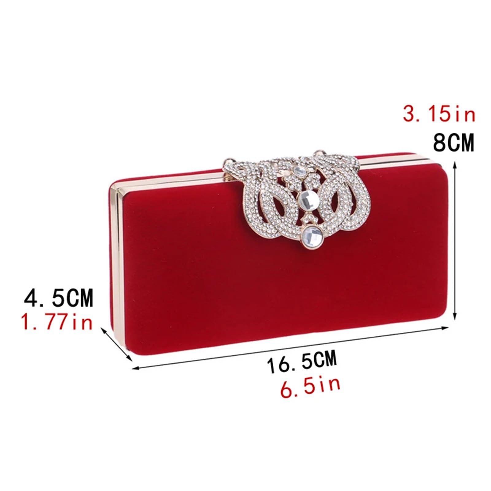 Borse da donna Pochette giorno in velluto Corona di diamanti lusso sera Borsa for matrimonio Per Banchetti E Feste