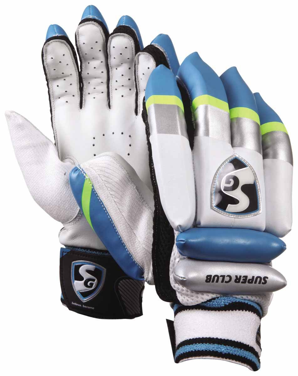 SG Super Club Cricket Batting Gloves | Multicolor | Size: Junior | For Right-Hand Batsman (B00IDAM408) Amazon Price History, Amazon Price Tracker
