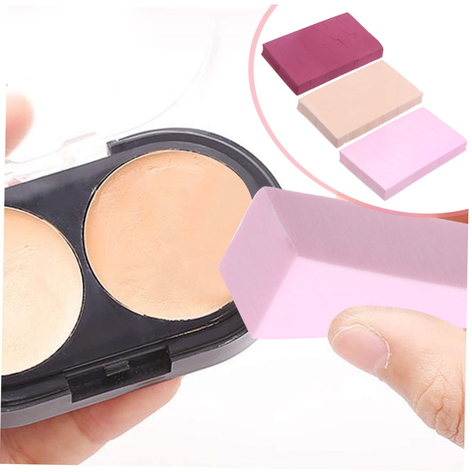 POPETPOP 216pezzi Spugne Per Trucco Triangolari Per Fondotinta Liquido Applicatori Riutilizzabili e Resistenti Per Make-up Professionale e Uso Quotidiano