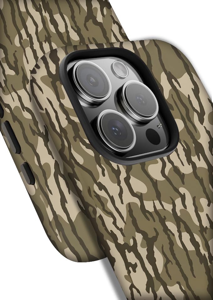 Case Compatible with iPhone 16 Pro,Camo Camouflage Phone Case Hybrid 2-Layer Hard Shell,Shockproof Soft for Girl Women Boy Men - Image 4