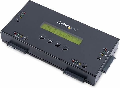 StarTech 4-Bay 2.5/3.5in SATA Hard Drive Eraser, 5Gbps, DoD SATERASER4
