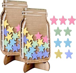 Lucchi Reward Jars And Tokens - Reward Jar With Stars- Reward Charts For Children Behaviour Reward Jar Behaviour Charts For Children Star Jar Reward System Reward Chart Ornaments