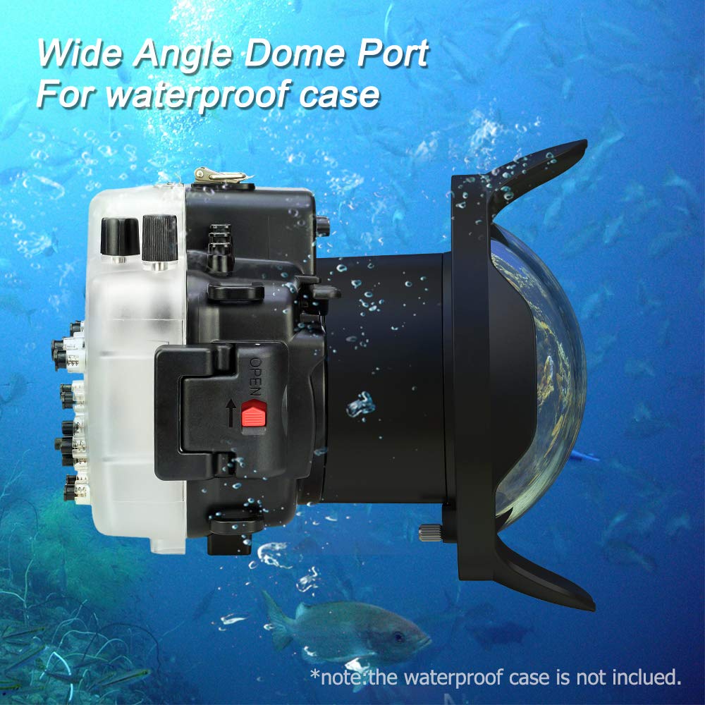 Sea frogs6. Dry Dome Port for Meikon & DSLR Camera Housing WA-6 40 m / 130 ft