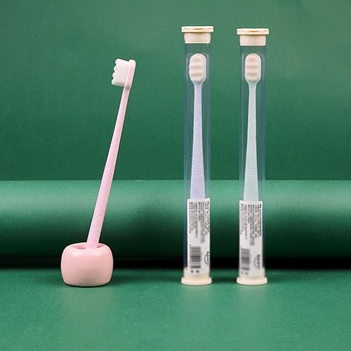 Miniatura 4 de ZUMAHA Cepillo de dientes ultra suave suelto para adultosembarazosjóvenes, cepillo de dientes manual micro nano con 20000 cerdas, paquete de 4