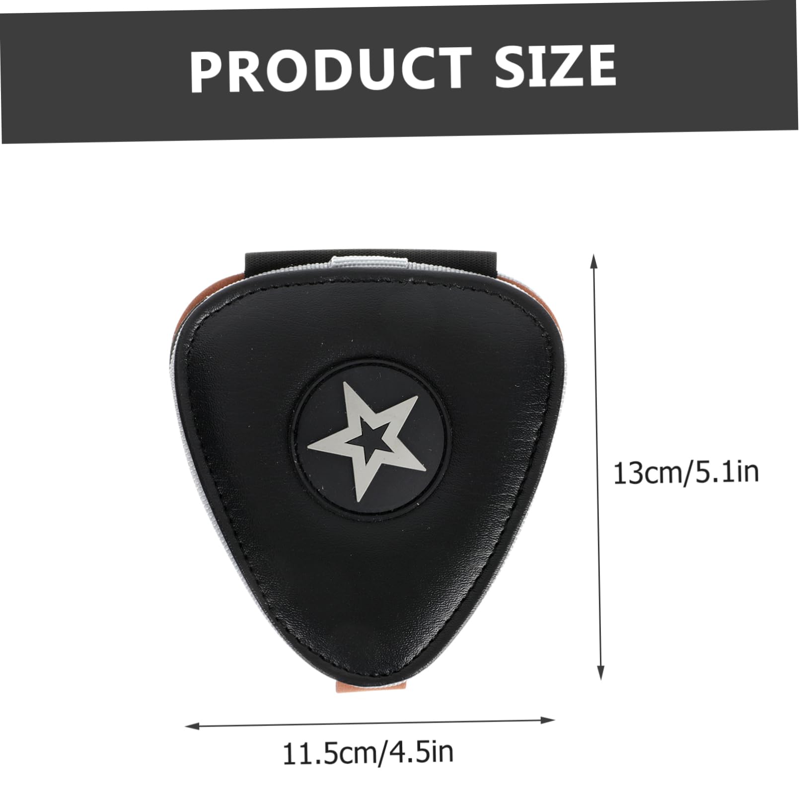 Toddmomy Leather Plectrum Bag Guitar Picks Storage Compact and Practical for Guitarists Easy Closure Buckle