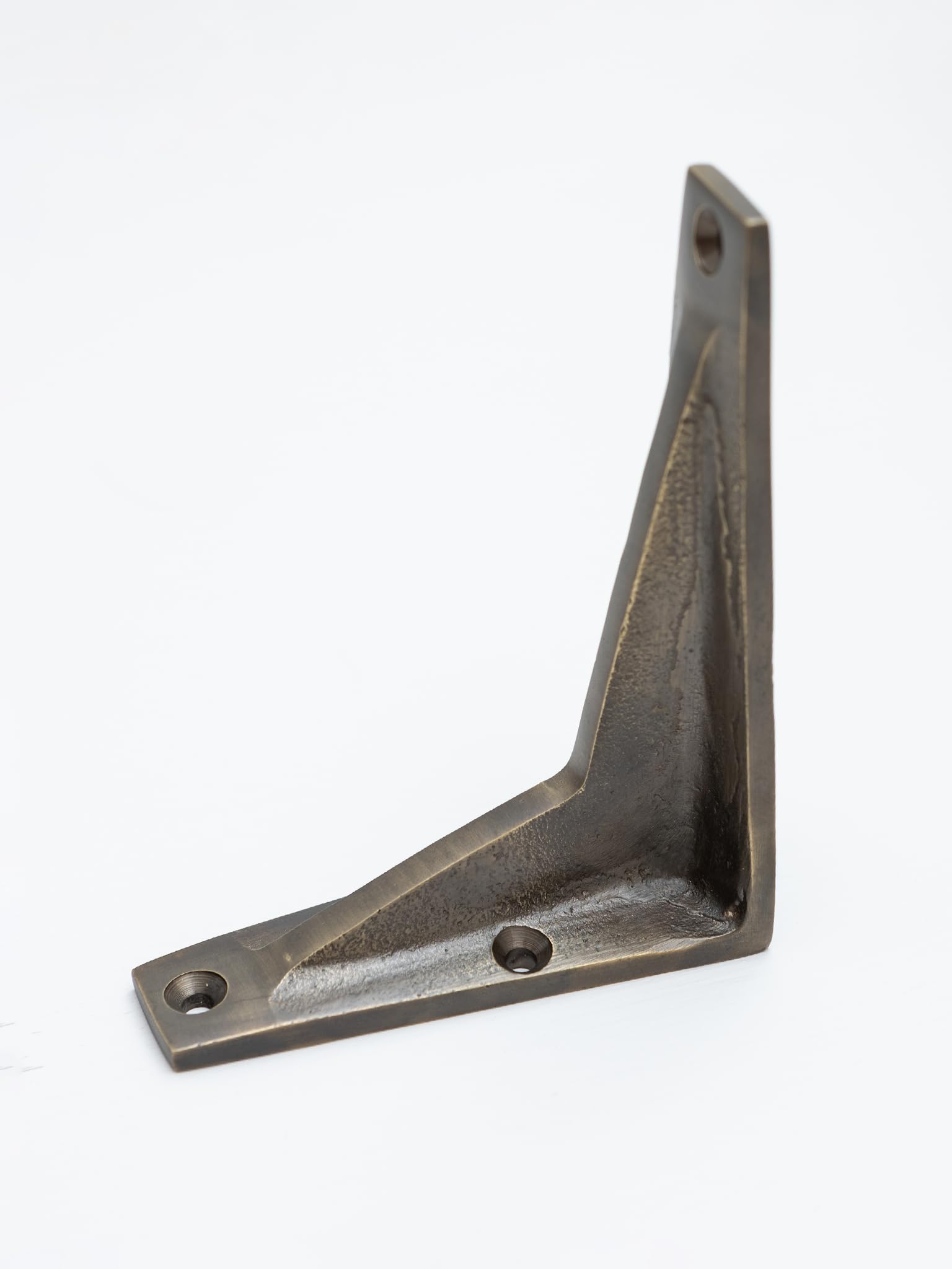 Brass Bee Antique Brass Shelf Brackets | Heavy Duty Brackets For Kitchen Bookshelf | Brass Shelving Heavy Solid Cast Brass | Sold Individually