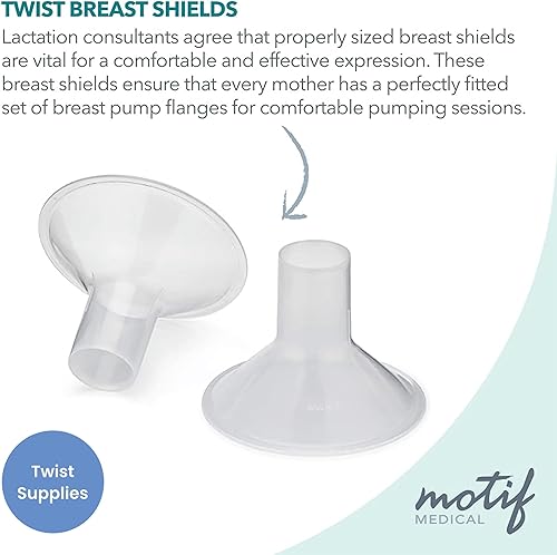Miniatura 2 de Motif Medical, Protectores de pecho Twist Lactation, compatibles con extractor de leche Motif Twist, maternidad, accesorios de extracción de senos,