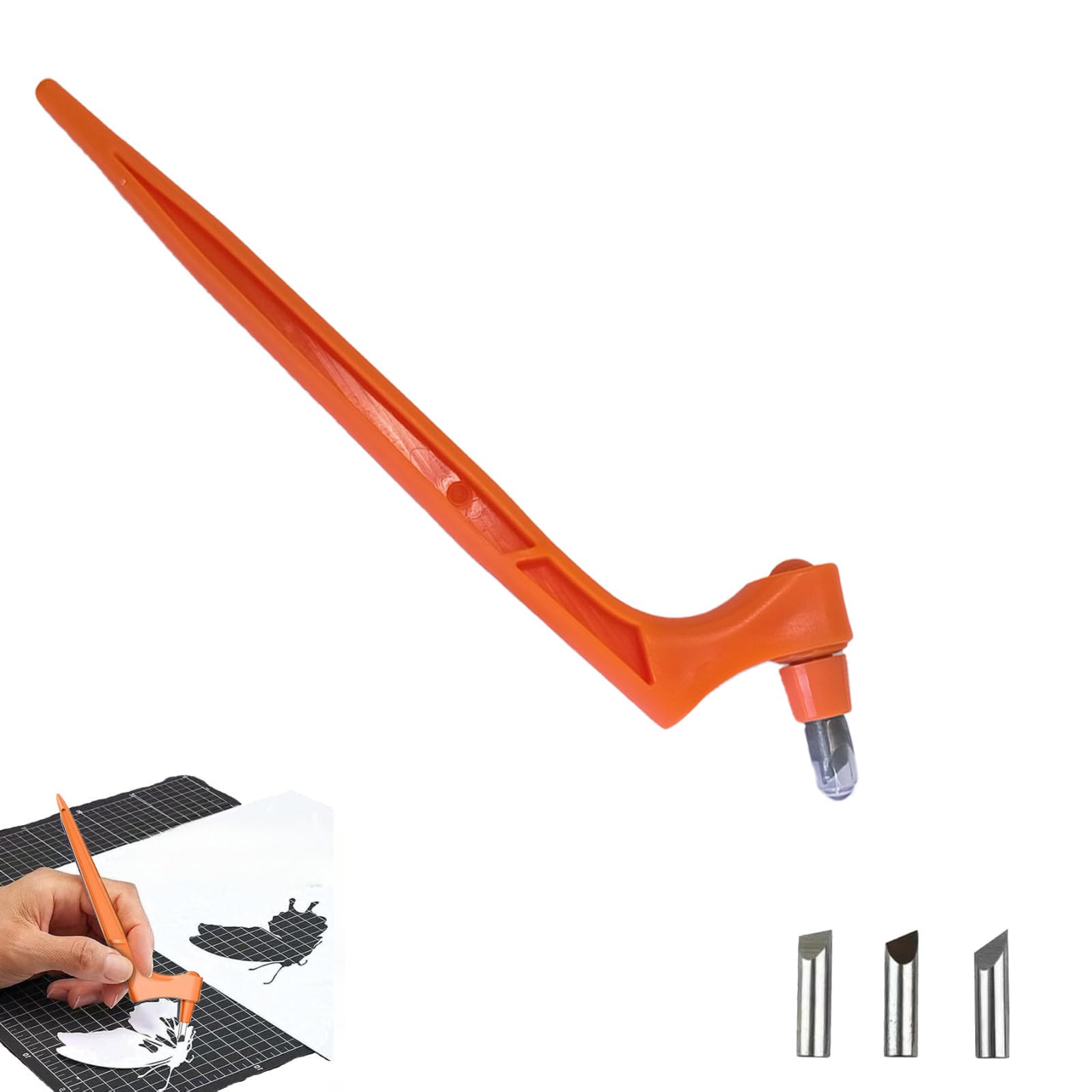 Icetop Craft Cutting Tools Pen, 360° Rotating Blade for Scrapbooking