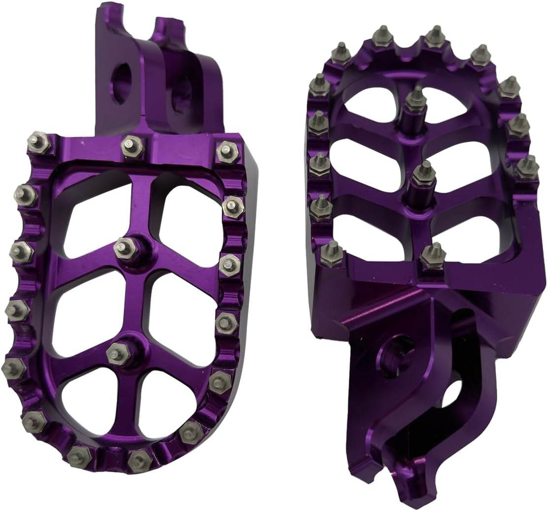 Motorcycle Foot Pegs (PURPLE, KX65 00-19)
