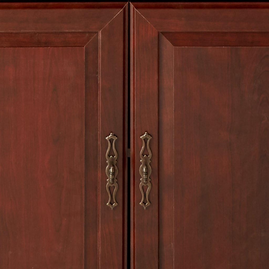 Sauder Heritage Hill Library With Doors - Classic Cherry finish : Home & Kitchen