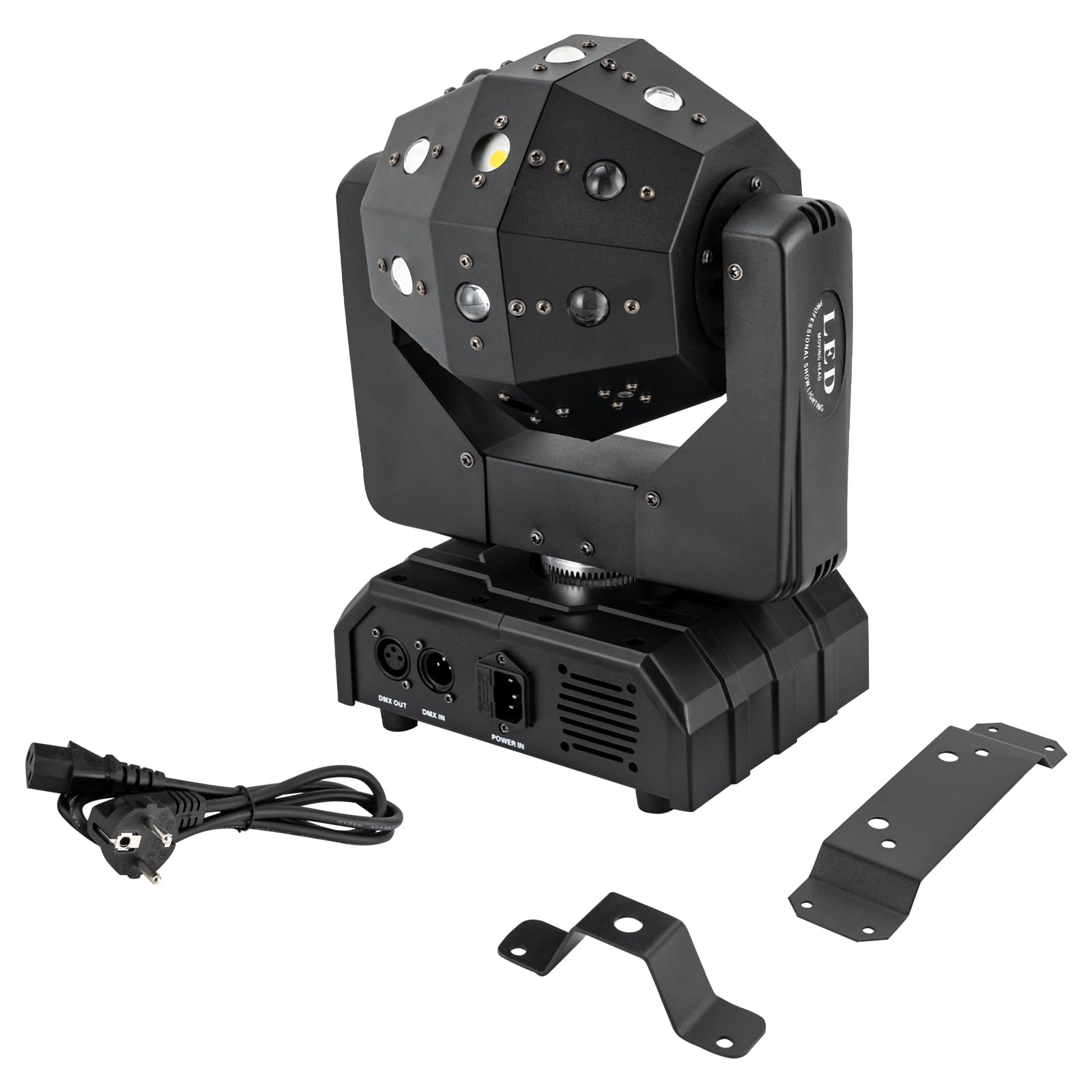 Moving Head, oświetlenie sceniczne, 120 W, ruchome światło czołowe, reflektor DMX 512, aktywowany dźwiękiem, na wesele, imprezę DJ, oświetlenie sceniczne