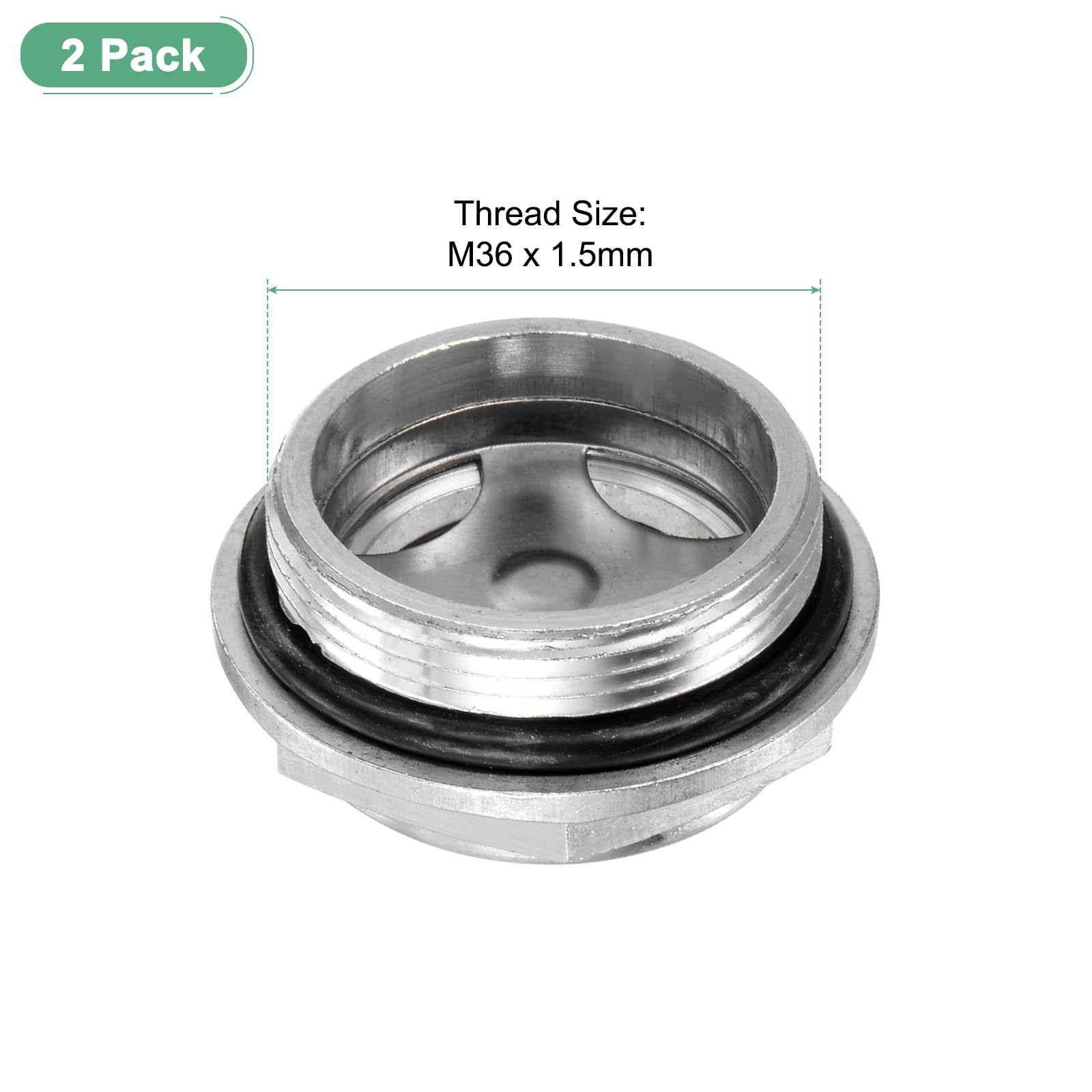 M METERXITY 2-Pack Air Compressor Oil Sight Glass - Image 3