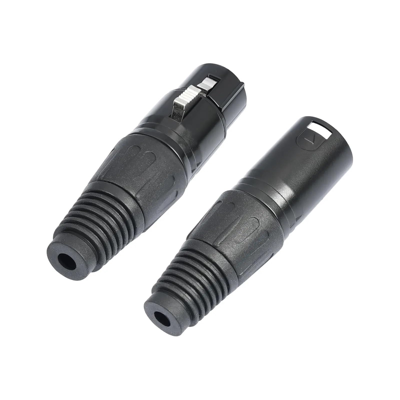 5 paia di connettori XLR a 3 pin maschio/femmina spine audio microfono microfono spina connettore presa DMX nero