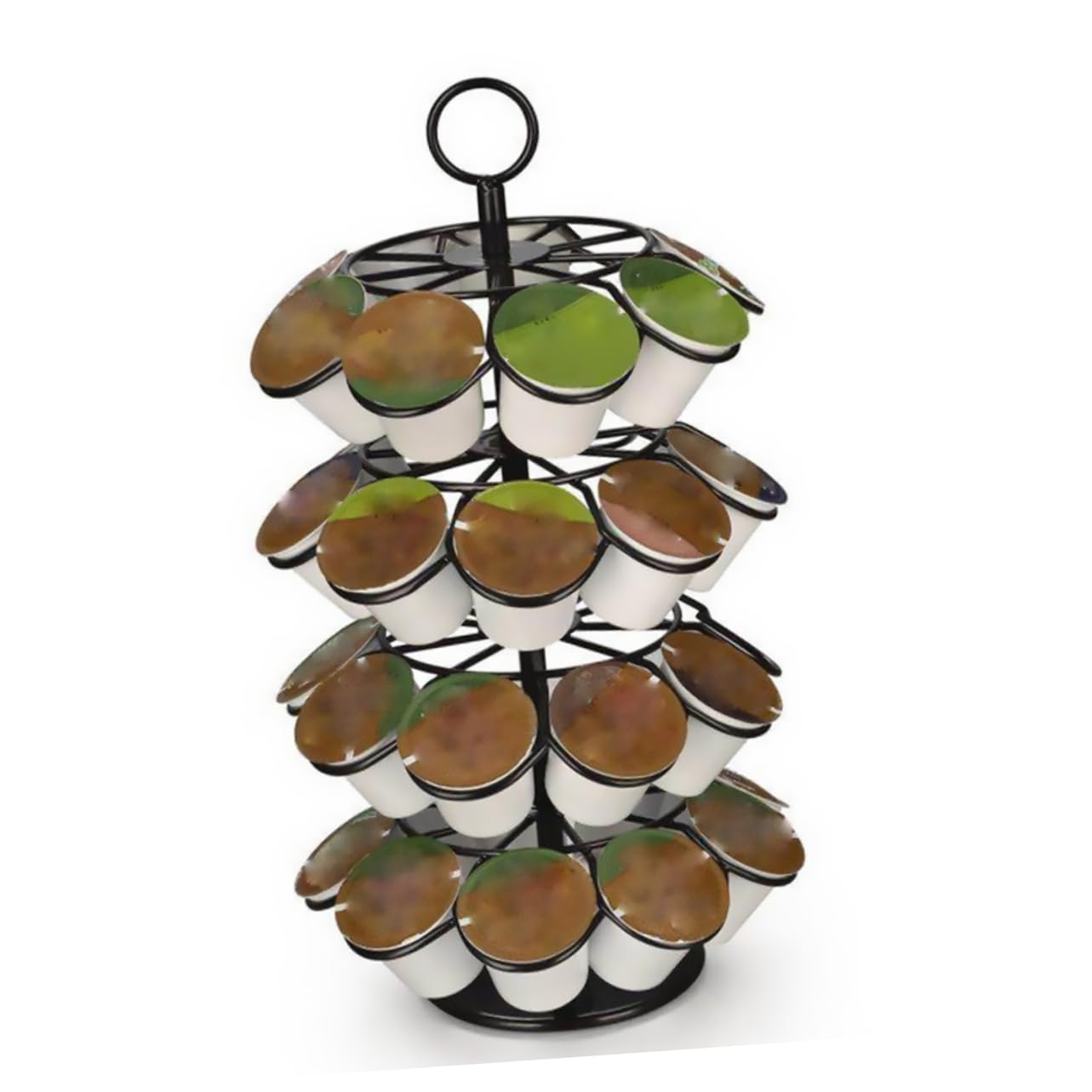PRETYZOOM Estante para Cápsulas de Café Estante Giratorio de Rotación de Organizador para Almacenar Cápsulas de Café Cocina
